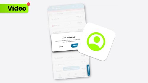 How to switch to live account from demo account?